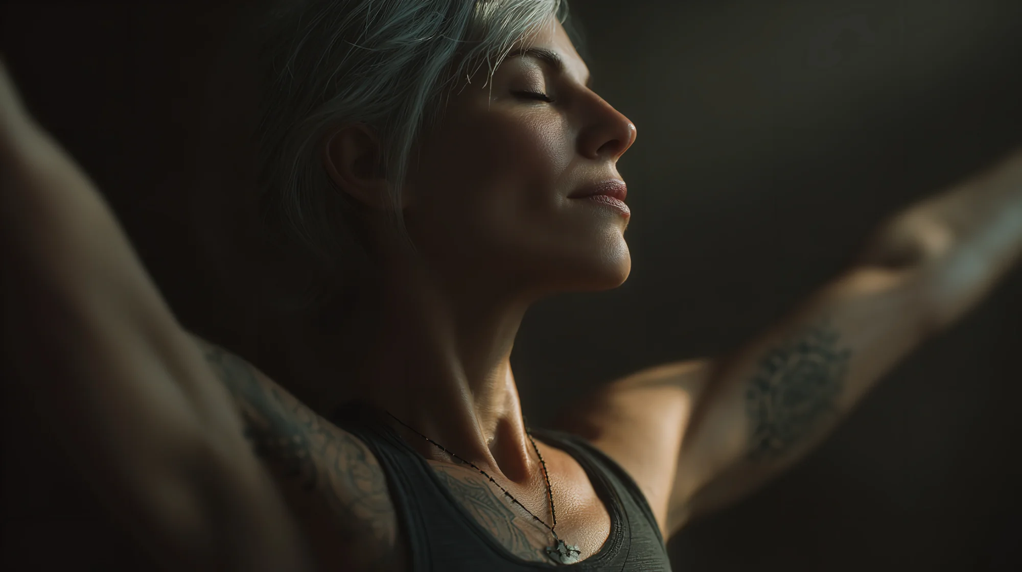 Woman embodying inner transformation