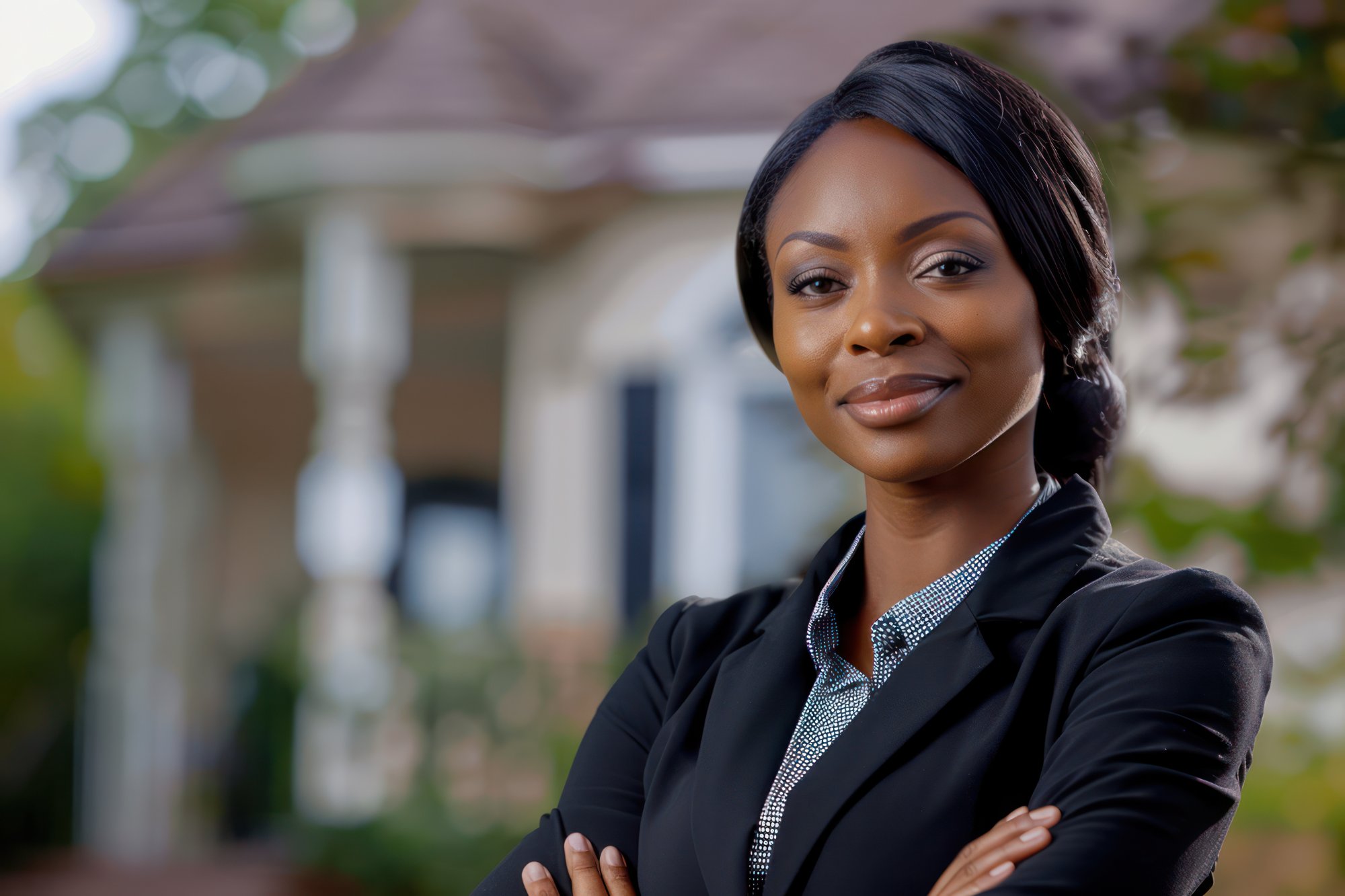 Confident real estate professional